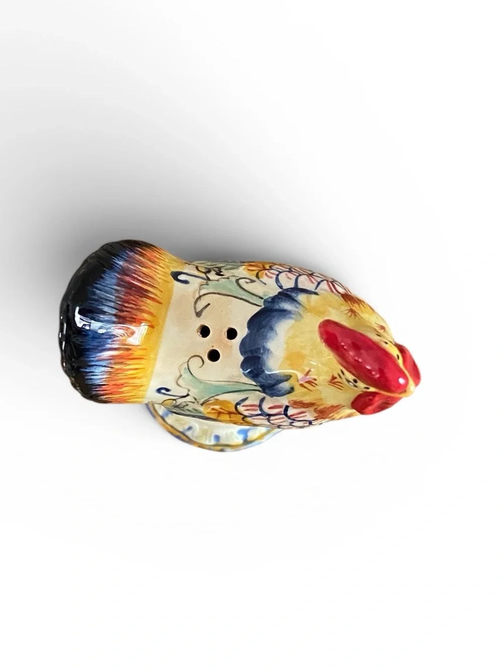 Fitz & Floyd Ricamo Rooster and Hen Salt & Pepper Set of 2